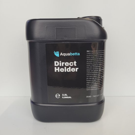 Aquabetta Direct Helder 2,5L - Tegen zweefalgen - Binnen een paar uur helder water - Ook voor het verwijderen van zwevend vuil - Helder maken van nieuwe vijvers