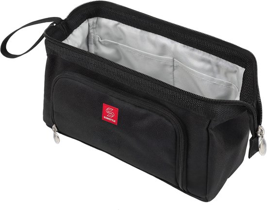 Somstyle Pennen Etui - Pennenzak Voor Kinderen en Volwassenen - Grote Capaciteit - Schooletui voor Jongens en Meisjes - Zwart