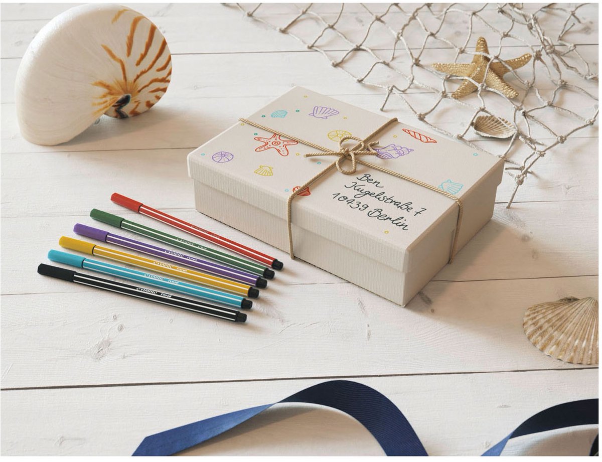 STABILO Pen 68 - Premium Viltstift - Donker Rood - per stuk — afbeelding 10