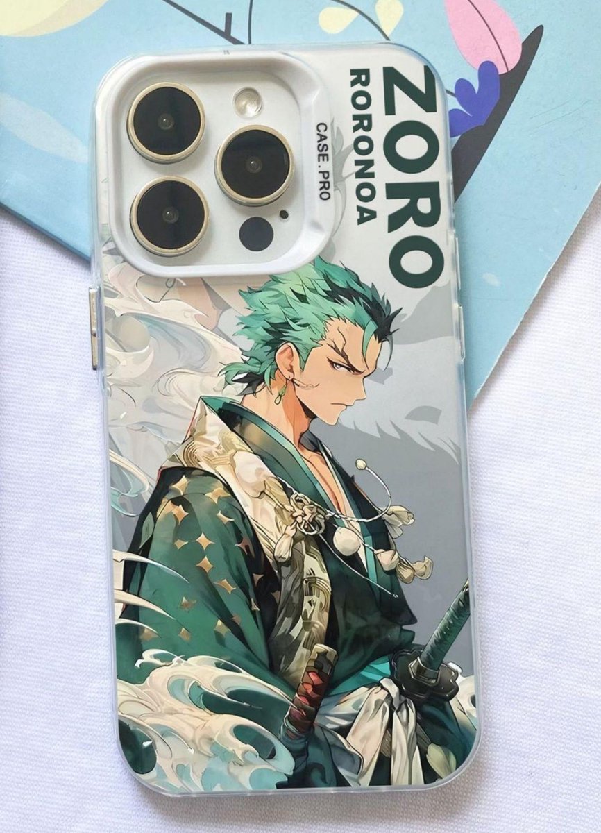 Anime Merchandise Telefoonhoesje – Stijlvolle Japanse Anime & Manga Smartphone Hoes – TPU Shockproof Hoesje met Uniek Design – Anti-Kras & Valbescherming – Perfect Cadeau voor Otaku & Weeb Fans - One Piece Zoro Roronoa - Apple Iphone 14 Pro Max