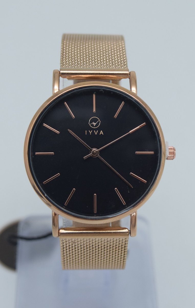 IYVA Rose Gold olivia | Goudkleurig | | | Dames Horloge | Vrouwen Horloge | Leuke Cadeau |Horloge- Rose gold Olivia