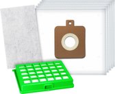 5x Dparts stofzuigerzakken en 1 HEPA filter geschikt voor Rowenta - met motorfilter - stofzuiger hepafilter en stofzakken voor Compacteo Ergo - Moulinex Compacteo Accessimo - City Space - City Space Facelift - nr. ZR003901 - ZR004501