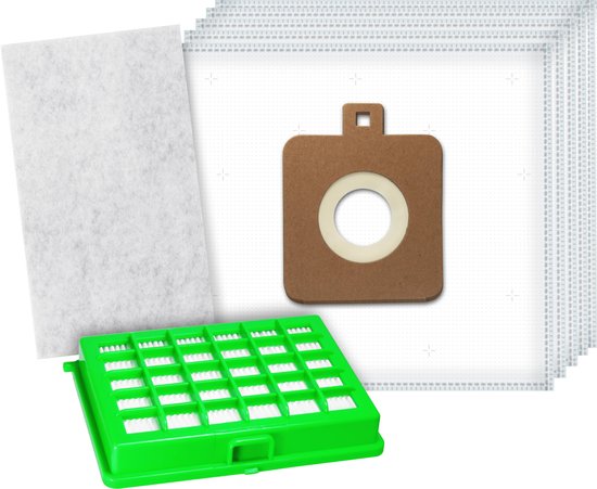 5x Dparts stofzuigerzakken en 1 HEPA filter geschikt voor Rowenta - met motorfilter - stofzuiger hepafilter en stofzakken voor Compacteo Ergo - Moulinex Compacteo Accessimo - City Space - City Space Facelift - nr. ZR003901 - ZR004501