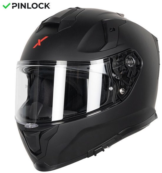 MOTOBLOUZ MIRAGE Integraalhelm - ECE 22.06 gekeurde Helm Scooter, Motor & Brommer - Heren & Dames - Zwart - XL