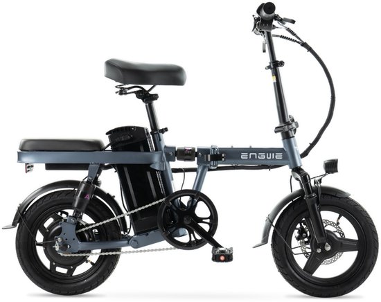 ENGWE T14 Elektrische Vouwfiets - Lichtgewicht Ontwerp - 14 Inch - 250W Motor - 42 km Actieradius - Mechanische Schijfremmen - Grijs
