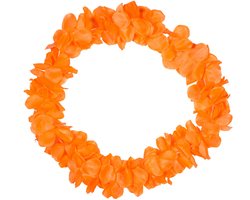 Folat - Hawai krans neon oranje 9.5 cm - WK voetbal 2026 - WK voetbal versiering - Olympische spelen