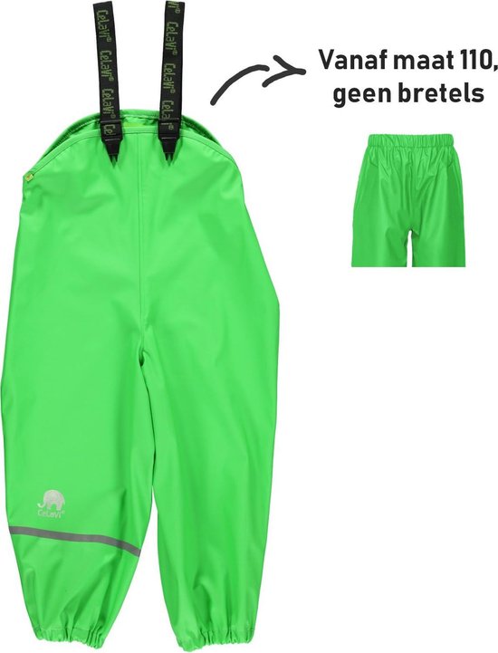 CeLavi Pantalon de pluie enfant - Vert - taille 100 (98-104cm)