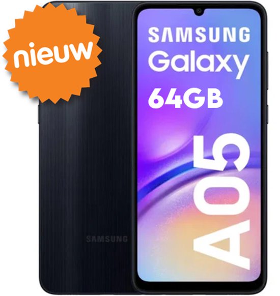 Samsung Galaxy A05 64GB - Zwart met Dubbele SIM