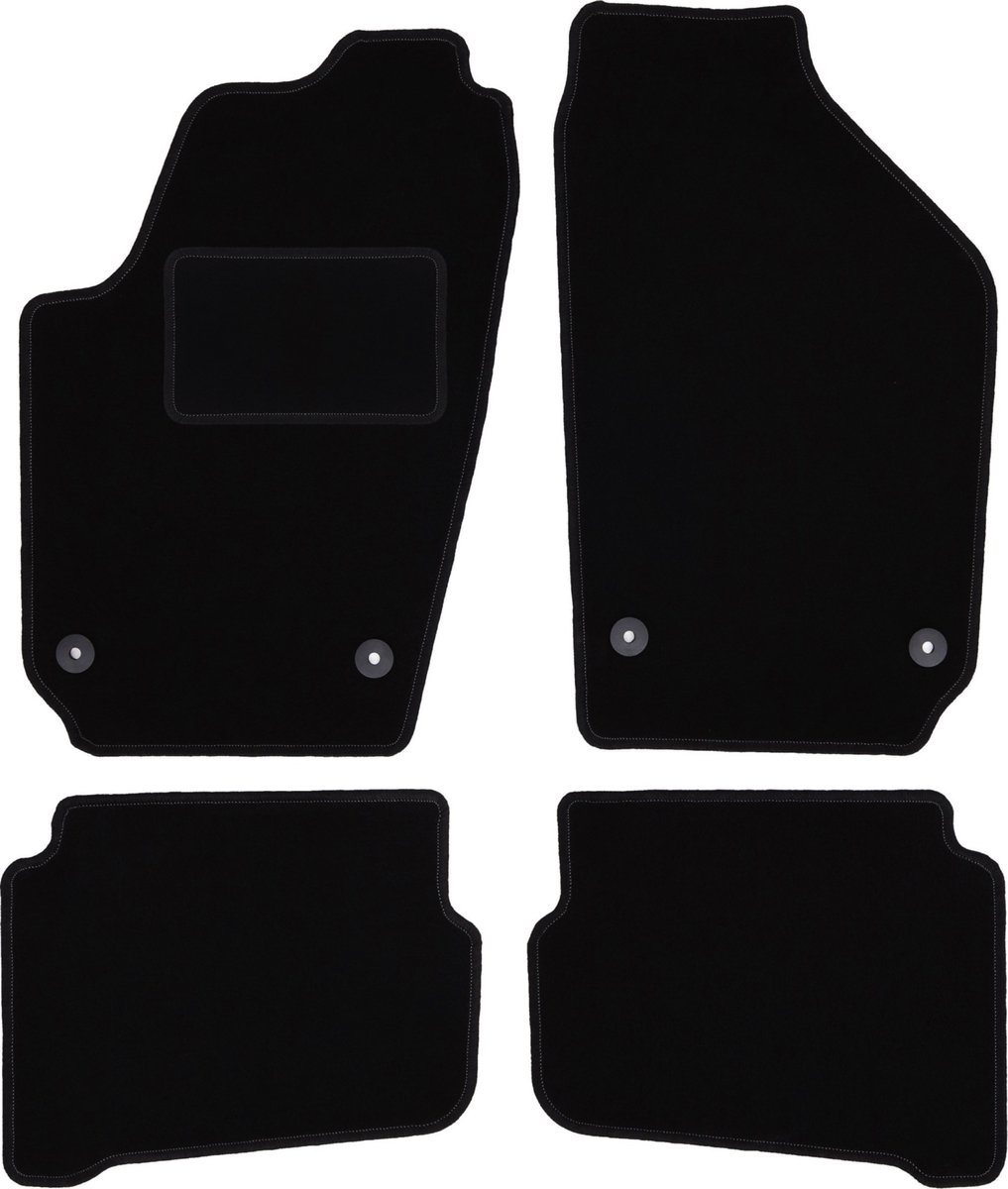 Zwarte veloursmatten voor: Seat Cordoba II sedan (2002-2009)