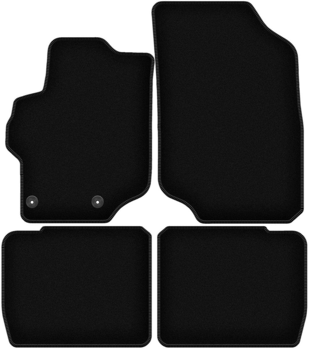 BASIC zwarte veloursmatten voor: Citroen C-Elysee sedan (2012-)