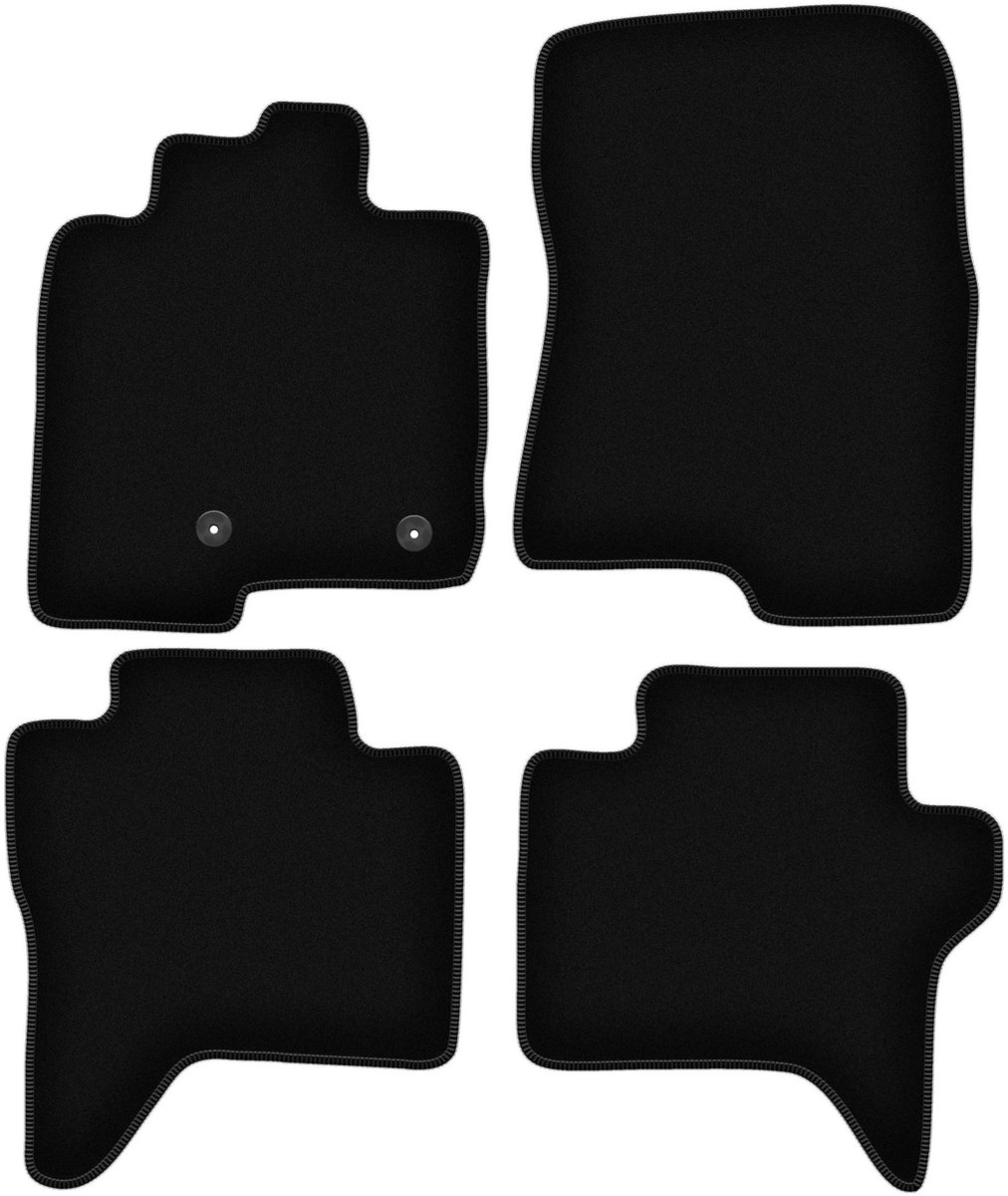 BASIC zwarte velours matten voor: Mitsubishi Pajero IV lang (2006-2018)
