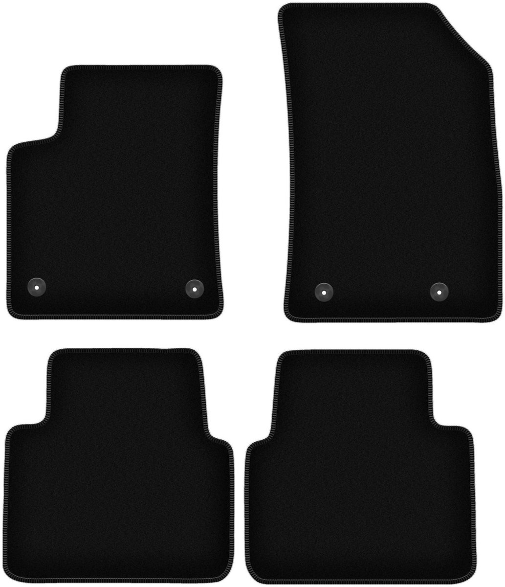 BASIC zwarte veloursmatten voor: Opel Crossland X crossover (2017-)