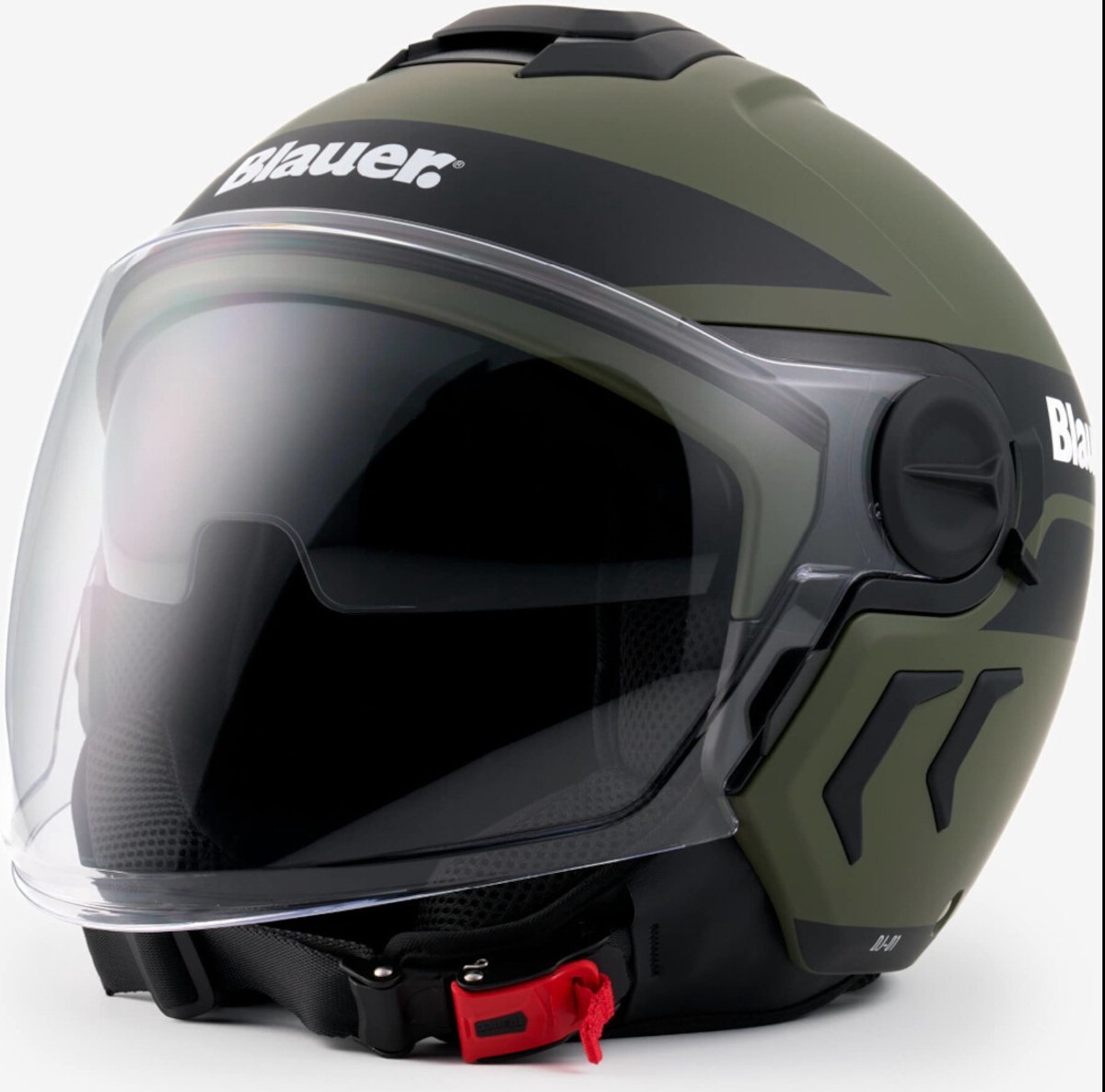 Blauer Demi Jet DJ-01 Graphic B Groen Jethelm - Maat S - Helm