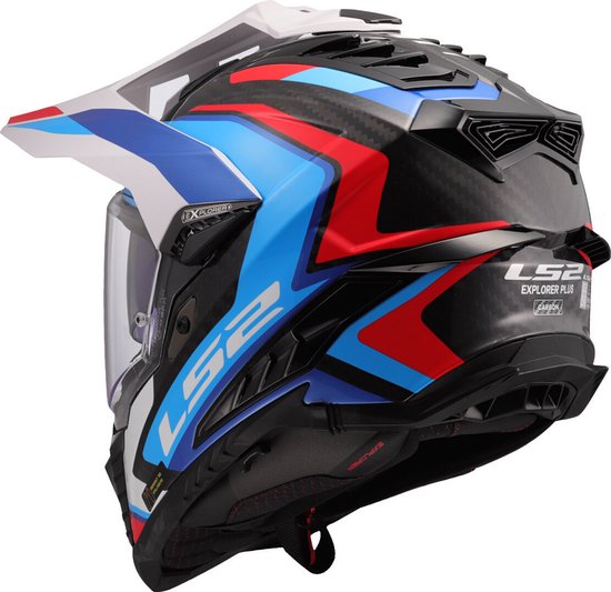 Casque LS2 Explorer Frontier II MX701 blanc / bleu taille L