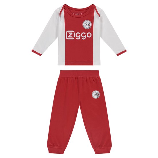 Ajax- pyjama bébé blanc rouge blanc Ziggo