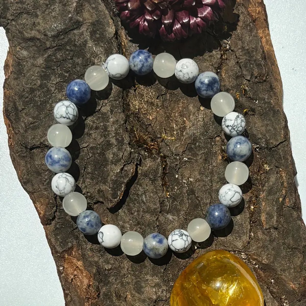 Edelsteen Armband Lapis Lazuli & Turkoois – 8 mm – 18 cm | Wijsheid & Bescherming in Harmonie