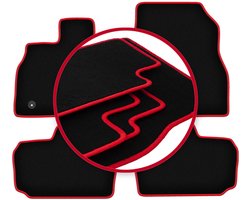 CARLUX-RED automatten voor: Nissan Leaf I hatchback (2010-2017)