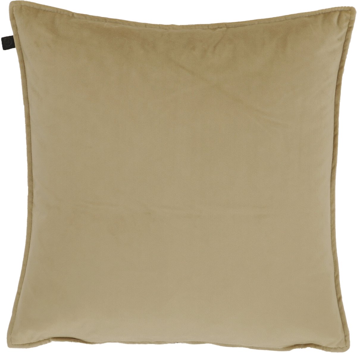 Overseas Middlestitch Kussen - 60 x 60 cm– Velours – Beige