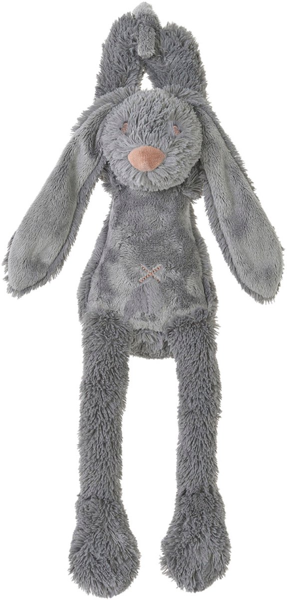 Happy Horse Konijn Richie Muziekknuffel - Donkergrijs - Baby cadeau van Happy Horse — afbeelding 3