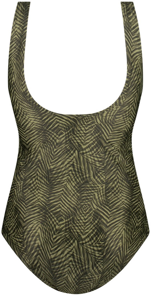 Ten Cate Dames Corrigerend Badpak Soft Cup Groen Bladeren Print — afbeelding 5