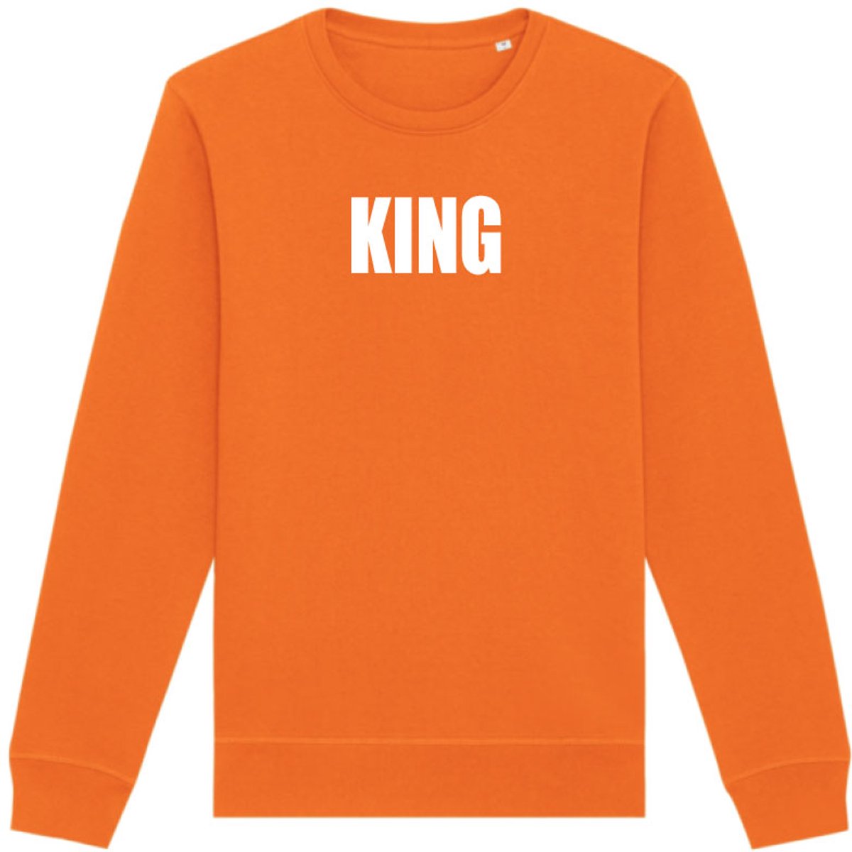 Sweater oranje M - King - soBAD. - Koningsdag - Unisex - Oranje - Voetbal - Nederland