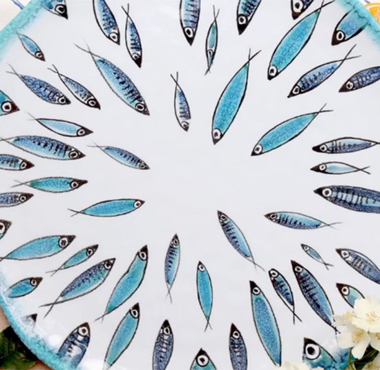 Arca Fish collection - Ovaal Vlak Melamine Bord 40x30cm – licht in ...