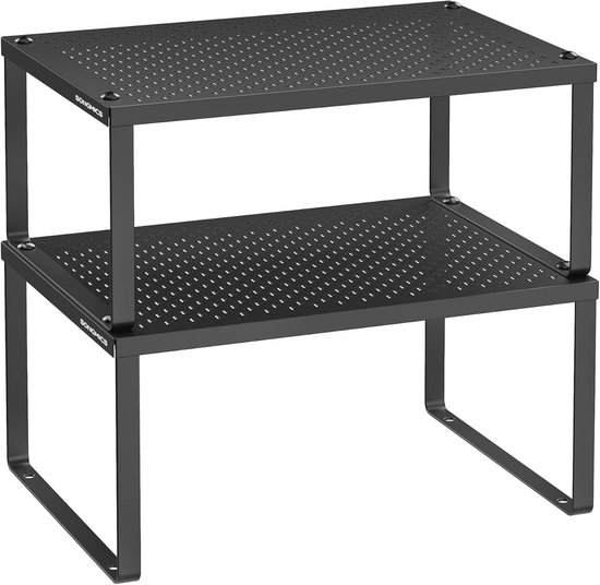 VINCOURNA 2-Set Mug Holder Shelves, Kitchen Shelf with 10