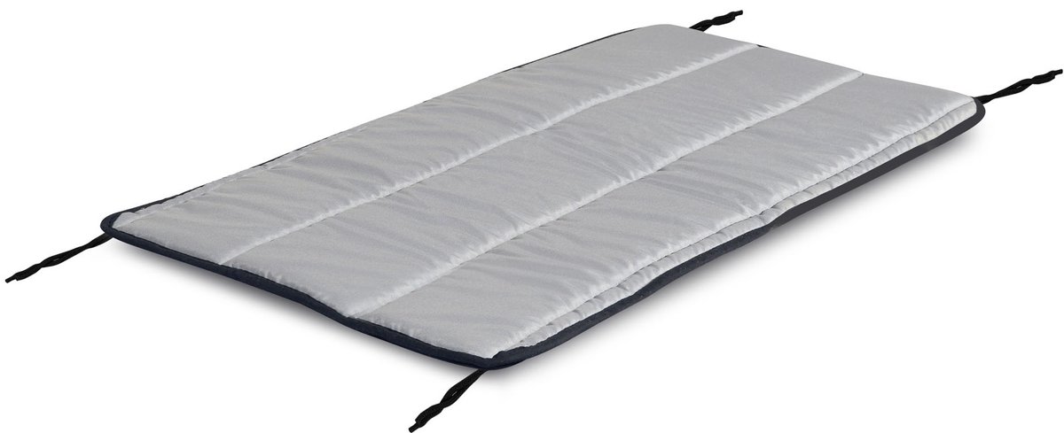 Gewatteerd schuimkussen 120x50 cm donkergrijs