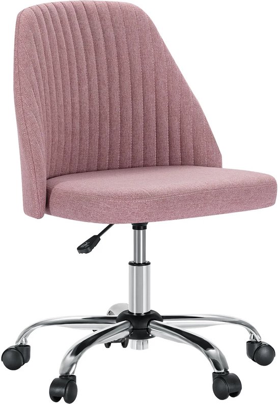 Bureaustoel - Kantelfunctie - Ergonomisch - Roze