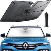 Auto Voorruit UV-Bescherming Paraplu (Maat L)- 360 graden draaibaar - Auto Voorruit Zonnescherm Paraplu - opvouwbare autoparasol - anti-uv en warmteblok - Auto Voorruit Paraplu Geschikt voor De Meeste Voertuigmodellen (140 * 78 cm)