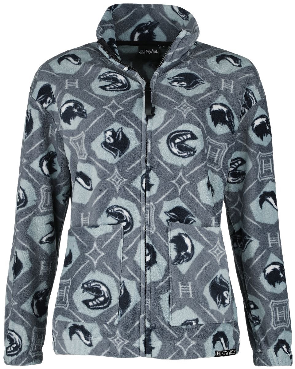 Harry Potter Häuser & Symbole Dames Fleece Grijs