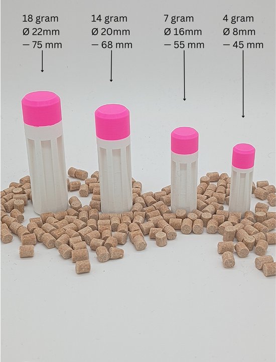2 GrooveX pellet wagglers 4 gram - wit — afbeelding 2