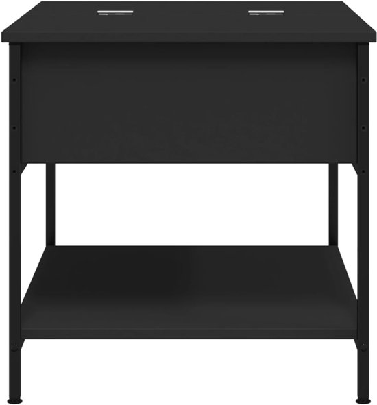vidaXL Salontafel 70 x 50 x 50 cm en bois et métal noir - Table basse - Tables basses - Table d'appoint - Table de canapé