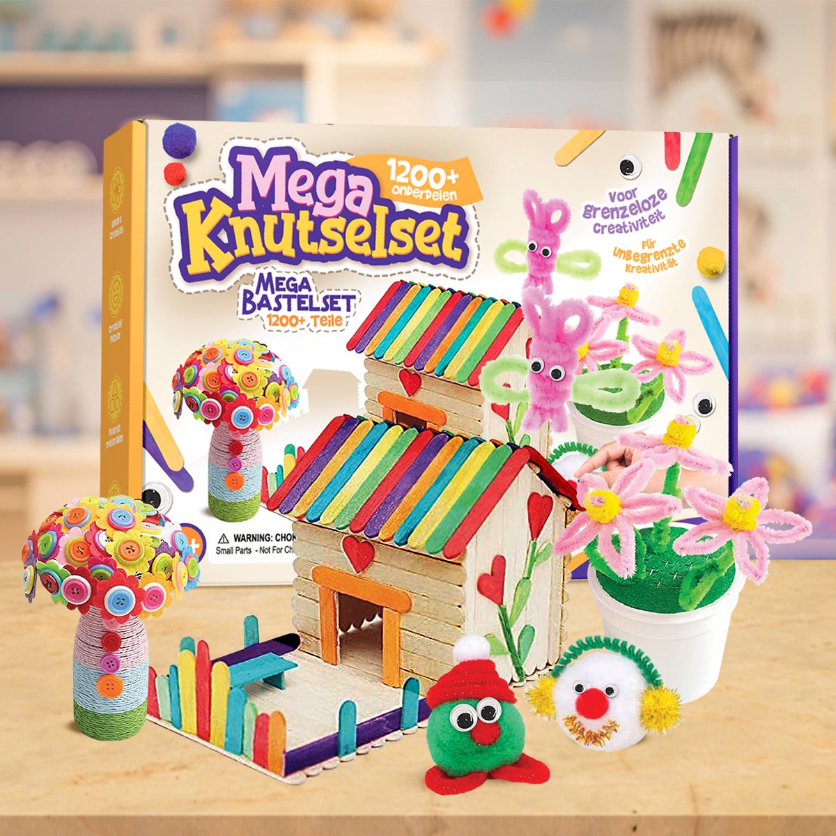 VAIVE Knutselset voor Knutselen Meisjes - Creatief Speelgoed voor Kinderen - Knutselset - Knutselkoffer - Knutselpakketten — afbeelding 5