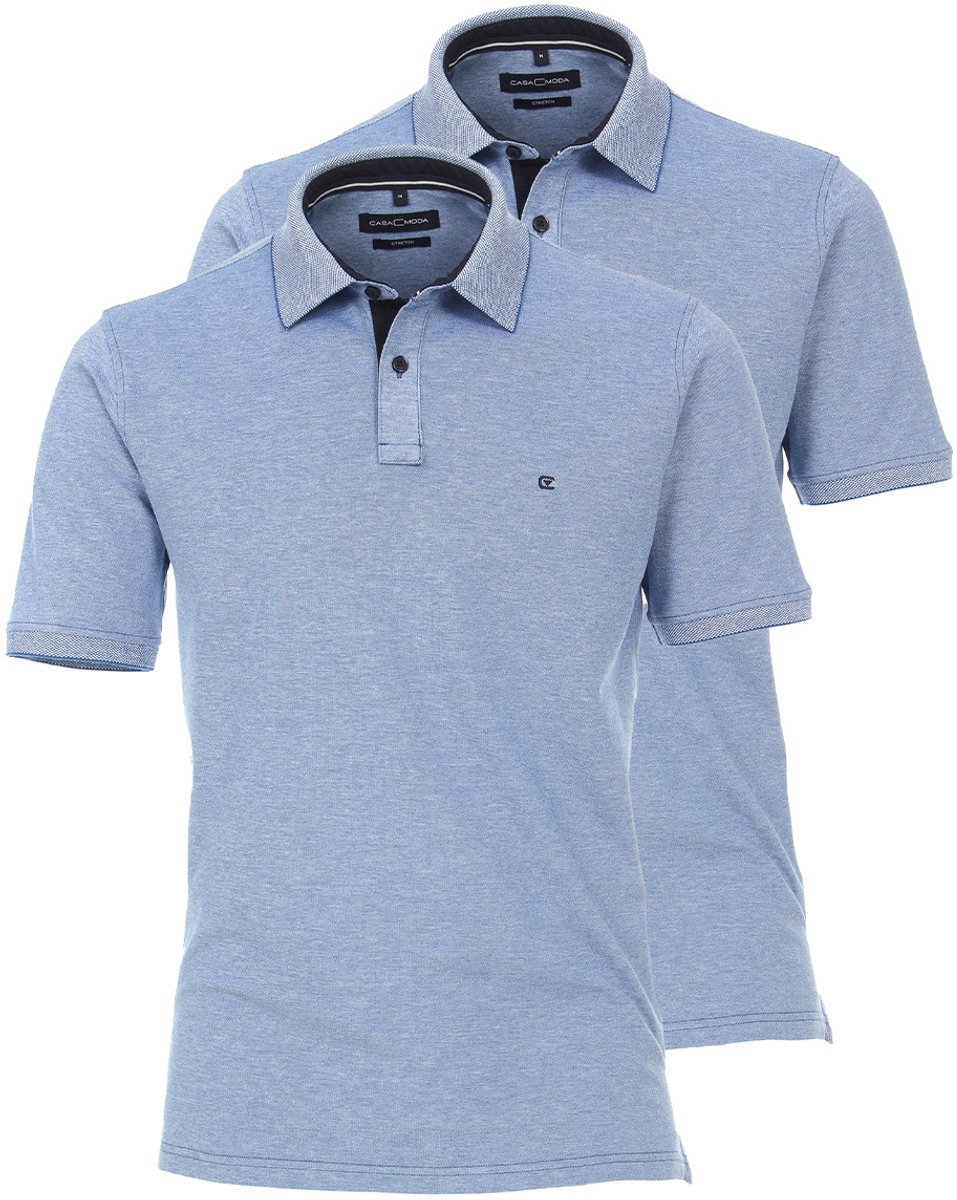 CASAMODA Heren poloshirt 2 pack Basic