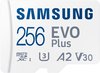 Samsung EVO Plus - Micro SD Kaart - Inclusief SD Adapter - 130 MB/s - 256 GB