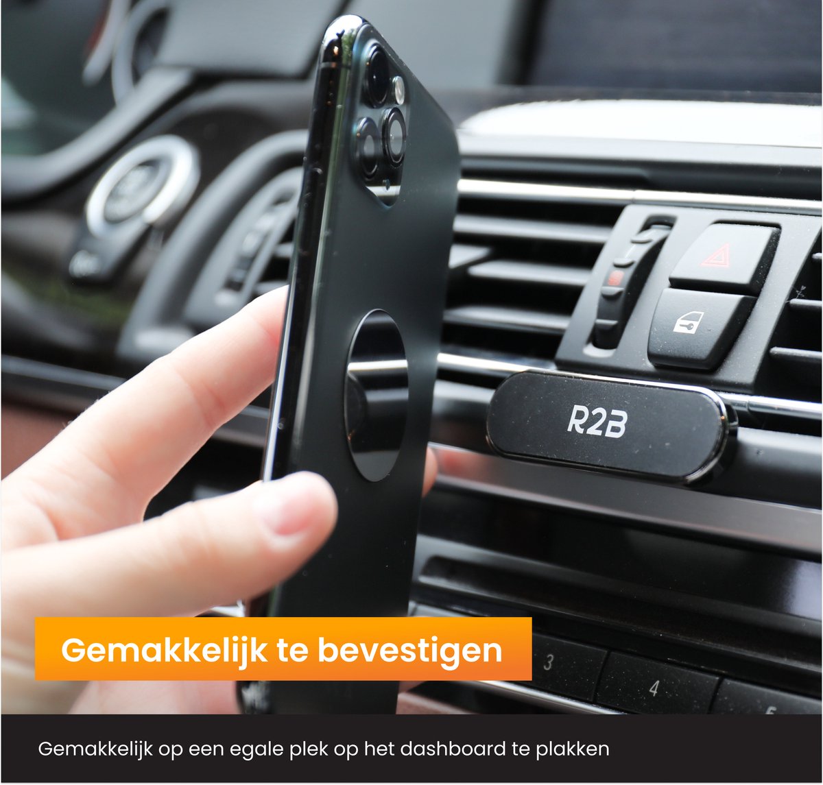 R2B Magnetische Telefoonhouder Auto - Dashboard/Console - Telefoonhouders Auto - Gsm Houder Auto - Mobiel Houder Auto - Autohouder - Telefoon Houder Magneet - Auto Telefoonhouder - Phone Holder Car – foto 6