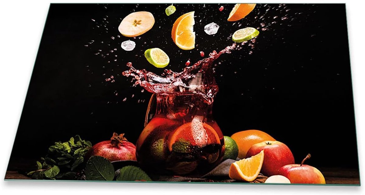 Keramische Veldafdekking 80x52 cm - Multifunctionele Glasplaat voor Kookplaat en Snijplank