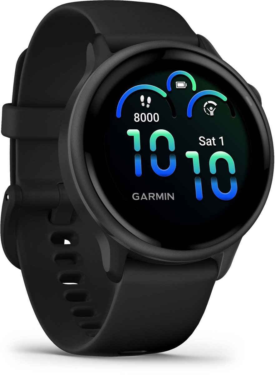 Garmin Vivoactive 6 Smartwatch - Sporthorloge 42 mm - Zwart - afbeelding 2