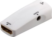 Goobay HDMI naar VGA + 3,5mm Jack adapter met HDCP - compact / wit
