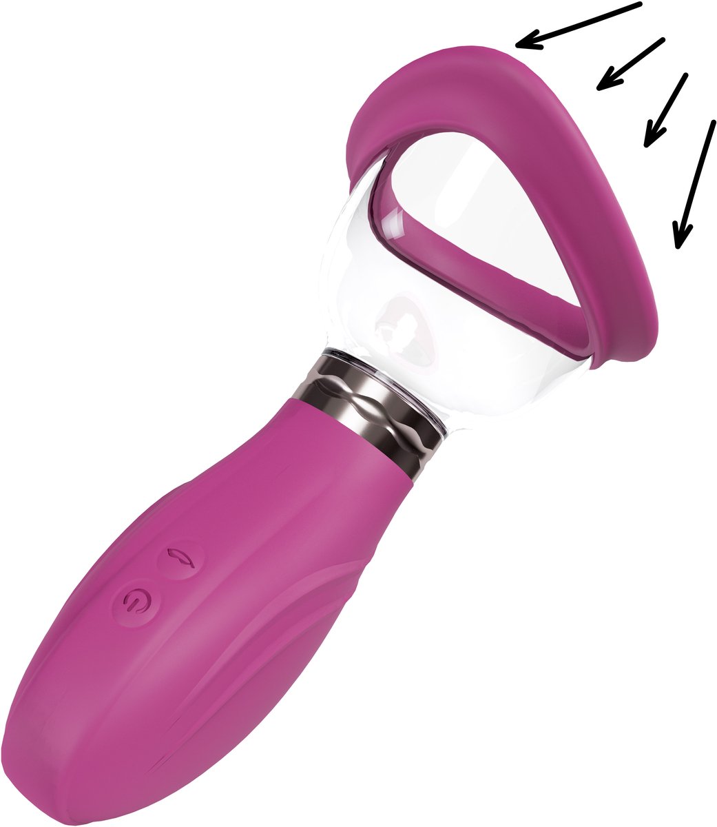 Delightful - Rechargeable Vulva and Breast Pump - Pink