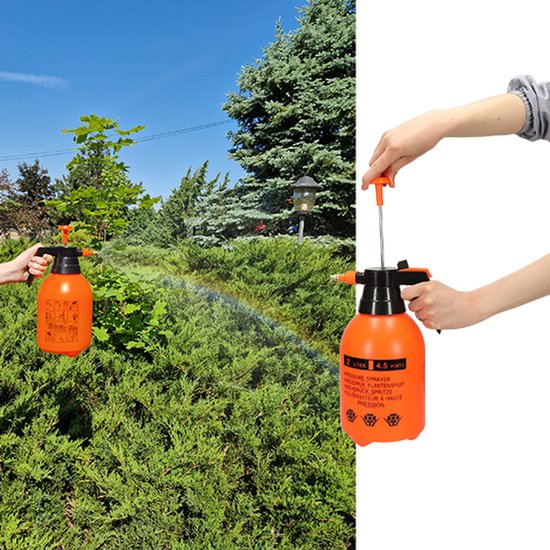 MOZY® - Plantenspuit - 2 Liter - Oranje - Verstelbare Sproeikop - Drukspuit - Onkruidspuit - Waterverstuiver - Handpomp van MOZY — afbeelding 5
