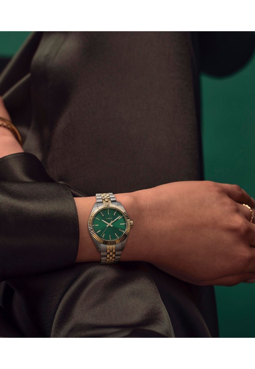 Timex Timex Legacy Kwarts Analoog Horloge Twee Toon Case: 100% Stainless Steel | Armband: 100% Stainless Steel 36 mm TW2W87400AJ