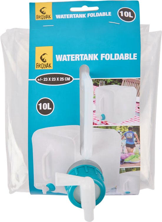 Réservoir d'eau pliable Froyak avec robinet - Robinet d'eau pliable camping/camping