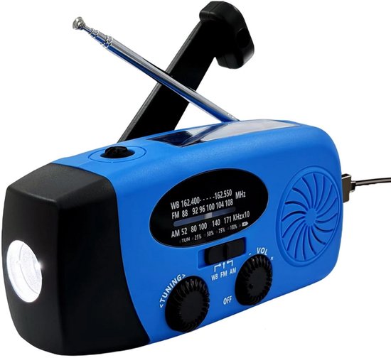 NovaWare Noodradio Solar Opwindbaar - 5.000mAh