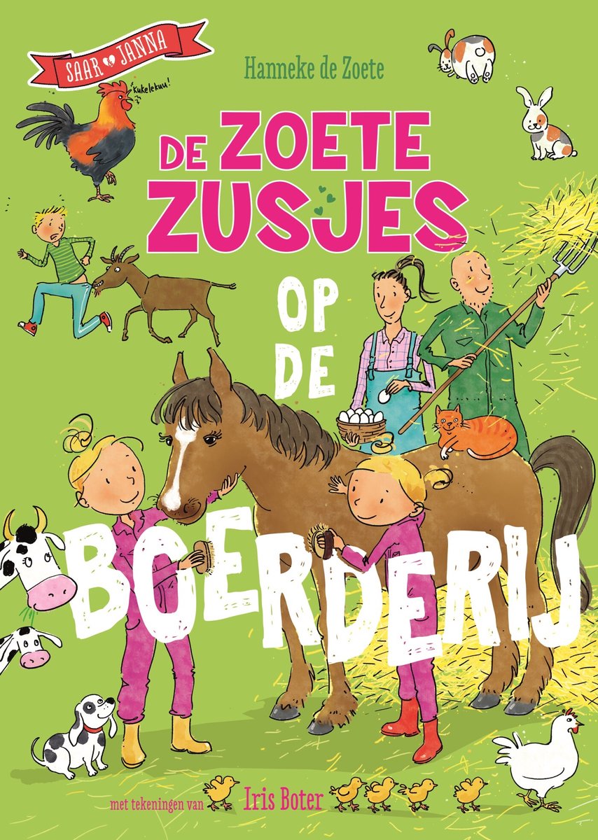 Omslag van De Zoete Zusjes - De Zoete Zusjes op de boerderij