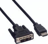 Transmedia DVI-D Single Link - HDMI kabel / zwart - 15 meter