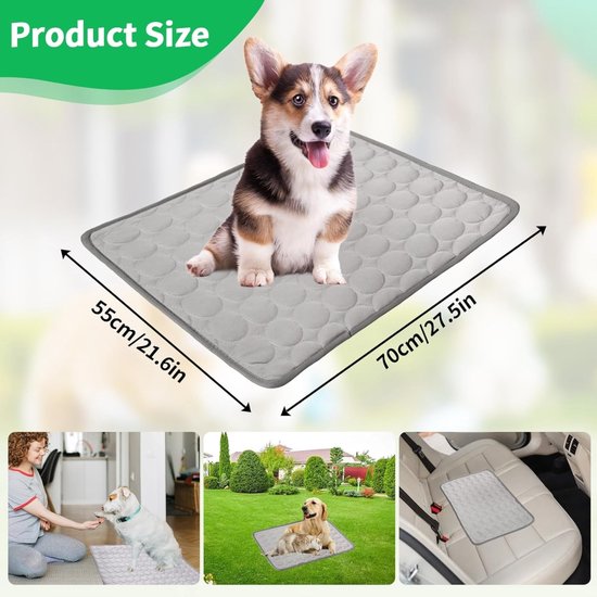 Retadou - Koelmat voor honden, hondenkoelmat voor middelgrote honden met een gewicht Retadou - Koelmat voor honden, hondenkoelmat voor middelgrote honden met een gewicht