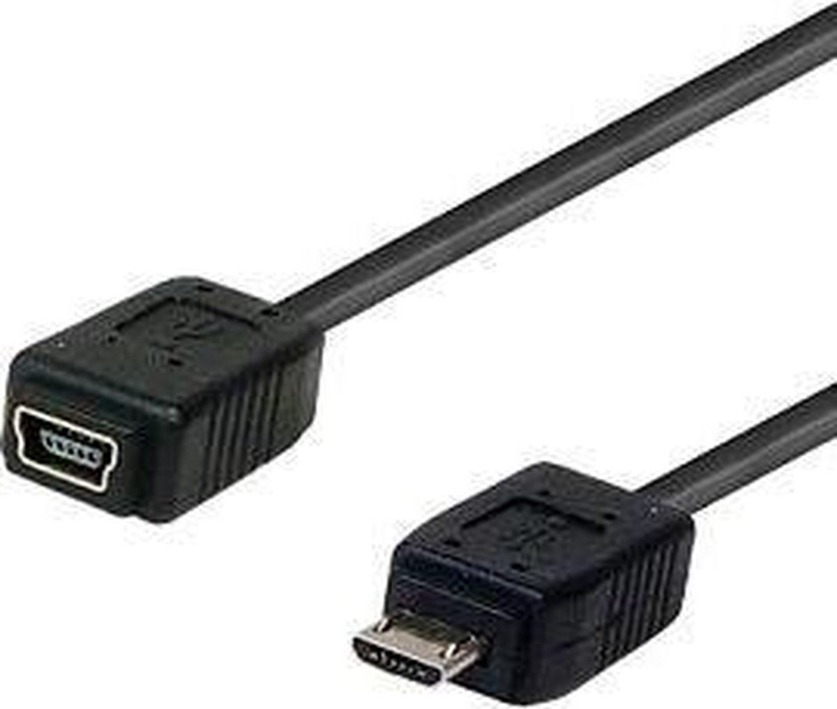 USB mini 5p vrouwelijk - USB micro B mannelijk - 0,20 meter