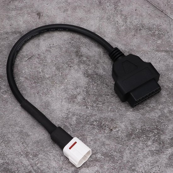 4pin-Ducati-Motorräder Motorrad-Adapterkabel, 4-polig auf 16-polig, OBD2-Motorfehlerdiagnose und -detektor, passend für Ducati-Motorräder, ECU-Programmierung, kompatibel mit Elm327 Diagnose-Scanner
